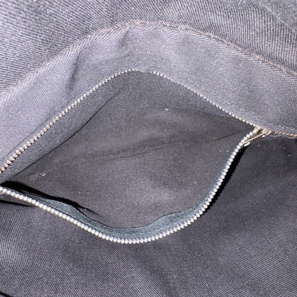 Vintage Black Leather envelope clutch purse - Picture 5 of 5